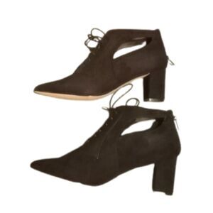 Comfort View Women's Size 8W Fatima Black Faux Suede Boots - NWOT